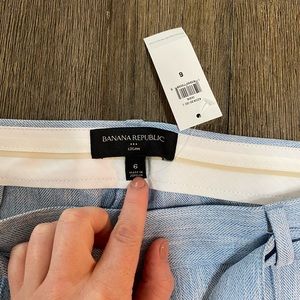 Linen flare dress pants